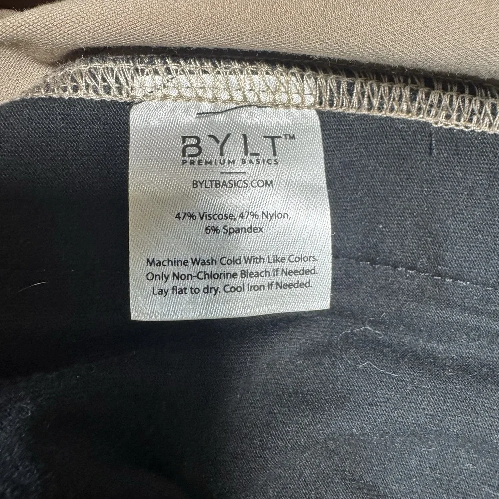 BYLT Elite+ Jogger Pants Mens M Tan Khaki Gym Premium‎ Performance Athleisure